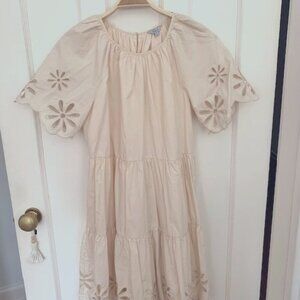 Rails puffy sleeve tiered mini dress. size S